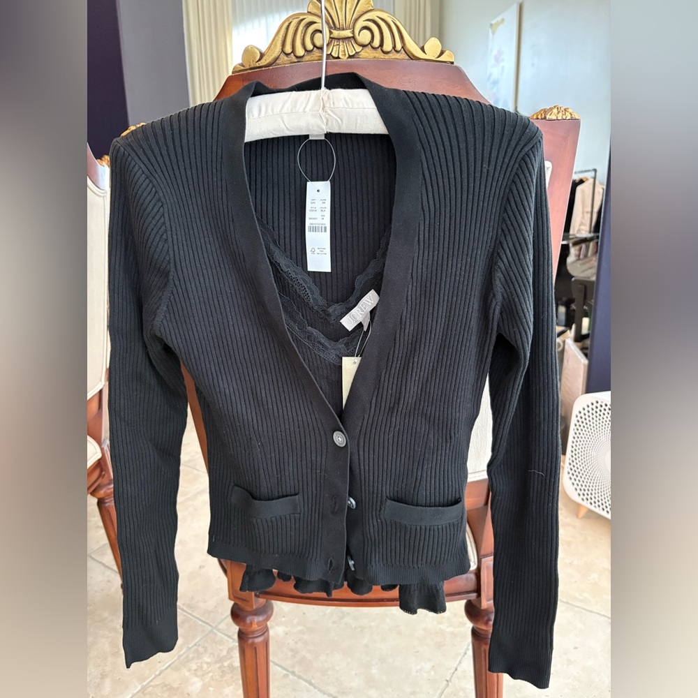 I Crew ribbed twin set